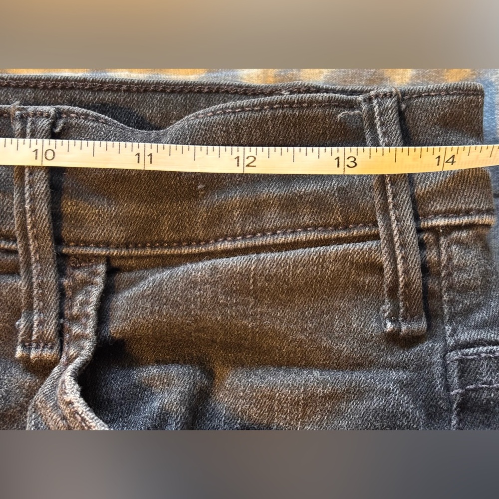 MOTHER The Hustler Ankle Black Jeans Not Guilty Wash Size 30 - Picture 13 of 16